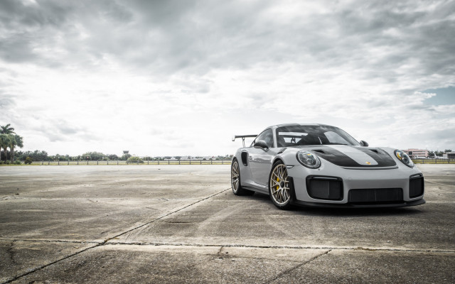 White sports car cloudy sky #9 free wallpaper - medium preview image