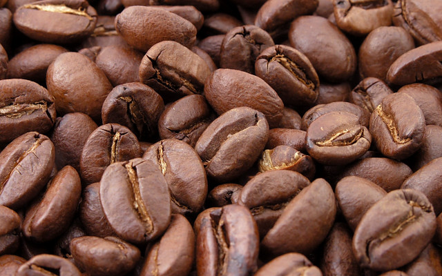 Coffee beans brown stuff hyperrealism free wallpaper - medium preview image