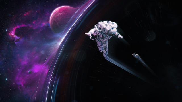 Space station astronaut outer space free wallpaper - medium preview image