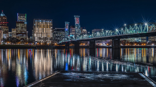 Tokyo skyline bridge river night #6 free wallpaper - medium preview image