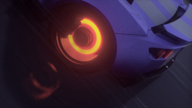 Car red light panfuturism concept free wallpaper - medium preview image