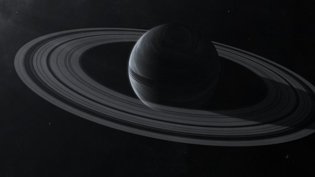 Saturn like rings dark sky free wallpaper - medium preview image