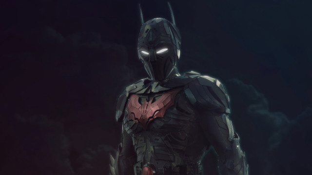 Batman glowing eyes red mask free wallpaper - medium preview image