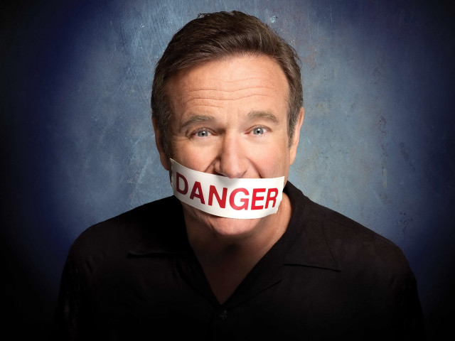 Danger tape mouthed man neoplasticism free wallpaper - medium preview image