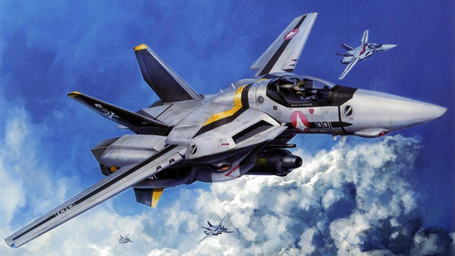 Fighter jet flying overhead sky free wallpaper - medium preview image