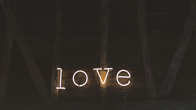 Neon love dark american romanticism free wallpaper - medium preview image