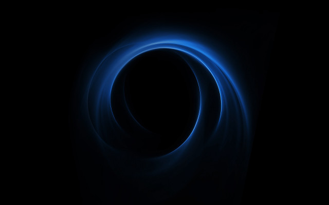 Dark blue ring black background free wallpaper - medium preview image