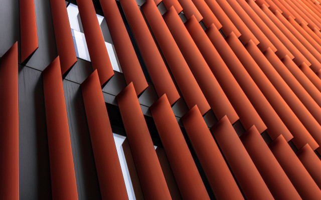 Wall pattern orange white 3D free wallpaper - medium preview image