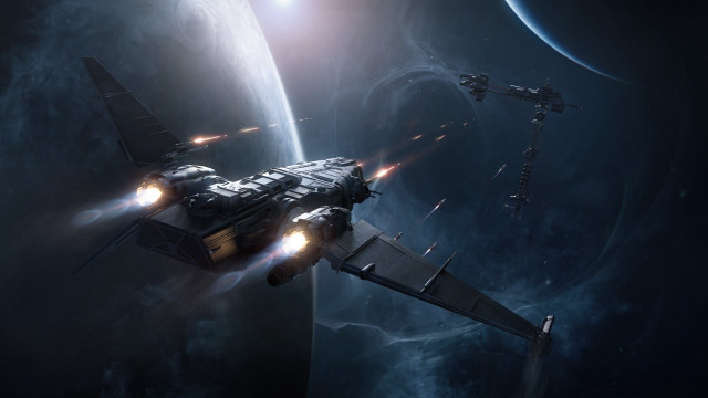 Space station ship shuttle planet free wallpaper - medium preview image