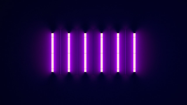 Purple neon light dark room free wallpaper - medium preview image