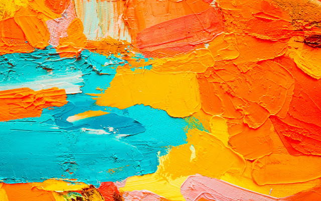 Abstract fire sky orange horizon free wallpaper for desktop - medium preview image