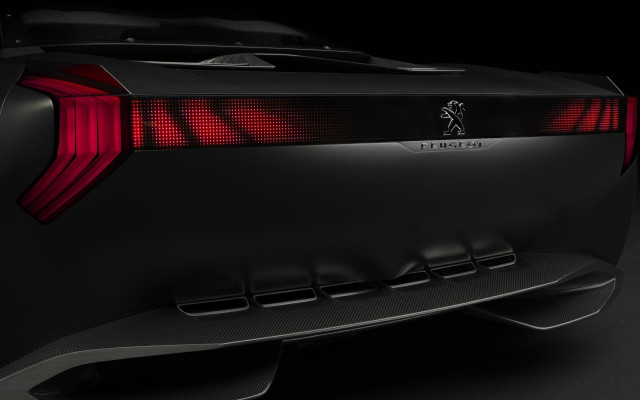 Black sports car rear red free wallpaper - medium preview image