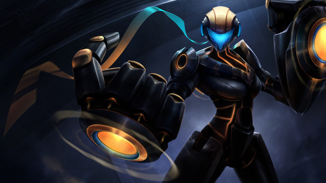 Robot glowing head arm cannon free wallpaper - medium preview image