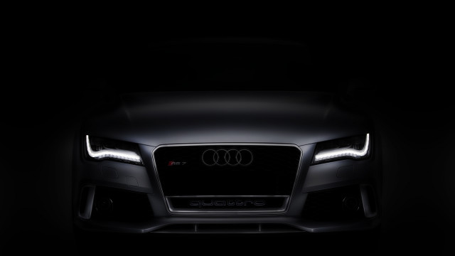 Black car headlights dark white free wallpaper - medium preview image