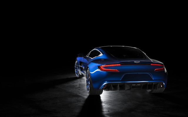 Blue sports car spotlight digital free wallpaper - medium preview image
