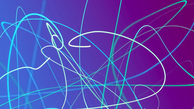 Blue purple lines bird manessier free wallpaper - medium preview image
