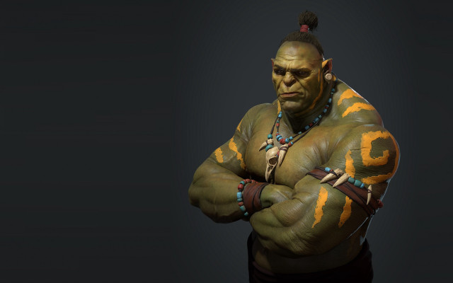 Muscular old man crossed arms free wallpaper - medium preview image