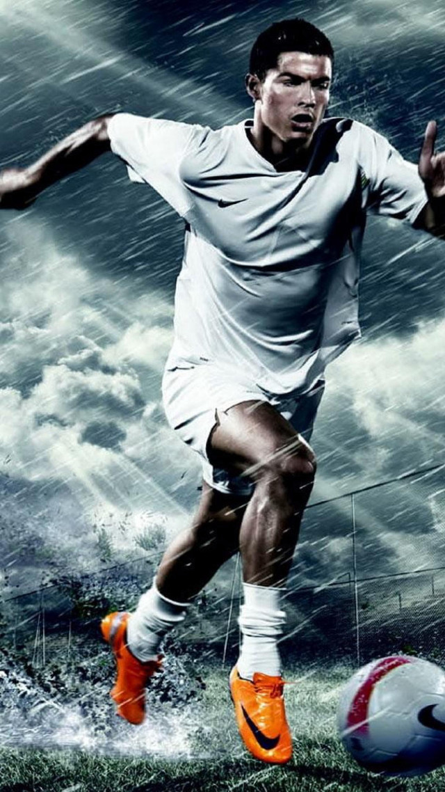 Man kicking soccer ball field #21 free wallpaper - medium preview image