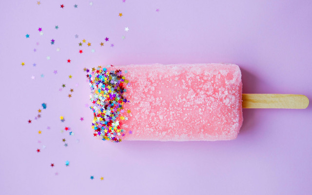 Popsicle sprinkles woodenstick purple confetti free wallpaper - medium preview image
