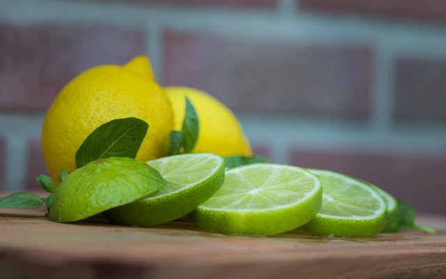 Wooden cutting board limes lime free wallpaper - medium preview image