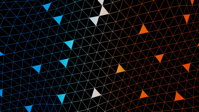 Triadic geometric abstract fence honeycomb free wallpaper - medium preview image