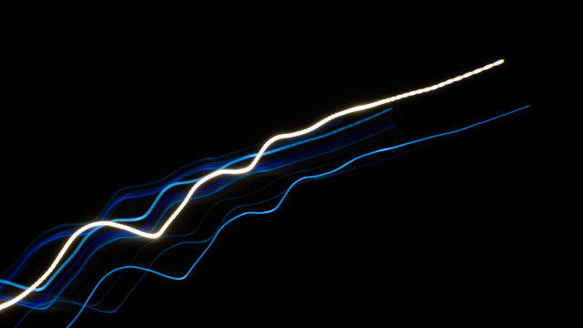 Long exposure plane night sky #2 free wallpaper - medium preview image
