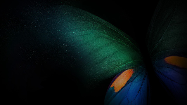 Butterfly green orange hologram astronaut free wallpaper - medium preview image