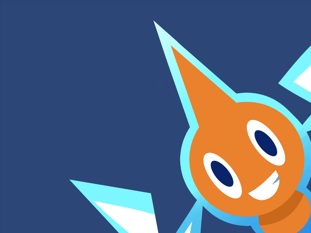 Cartoon character blue background sharp free wallpaper - medium preview image