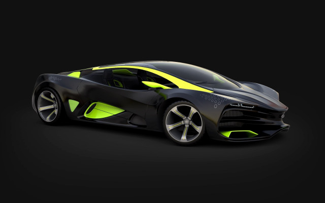 Black yellow sports car yellow free wallpaper - medium preview image