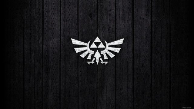 Wooden wall white logo link free wallpaper - medium preview image
