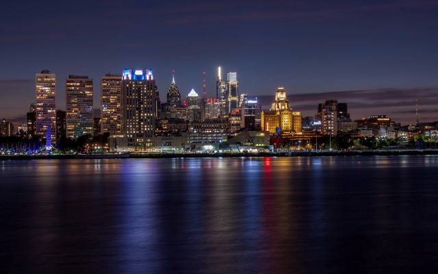 Tokyo cityscape night reflection lights #2 free wallpaper - medium preview image