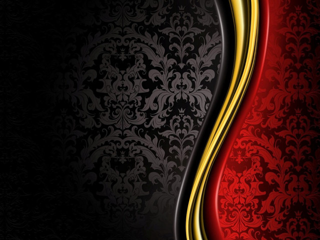 Red black background gold accents free wallpaper - medium preview image