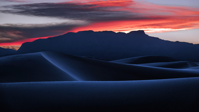 Sunset mountain range red sky #5 free wallpaper - medium preview image