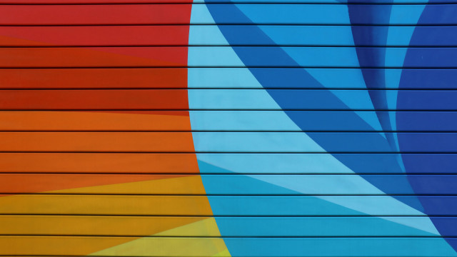 Colorful wall blue orange red free wallpaper - medium preview image