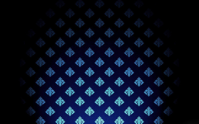Blue white pattern black background free wallpaper - medium preview image