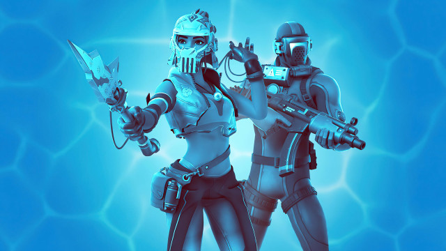 Futuristic gadgets gun cellphone blue free wallpaper - medium preview image