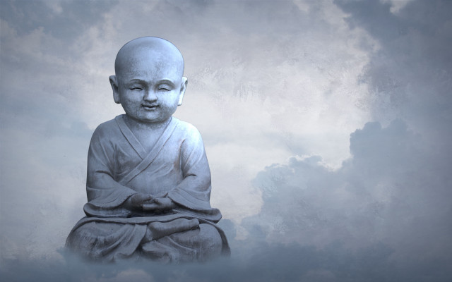 Buddha clouds sky ambientocclusion oldman free wallpaper - medium preview image