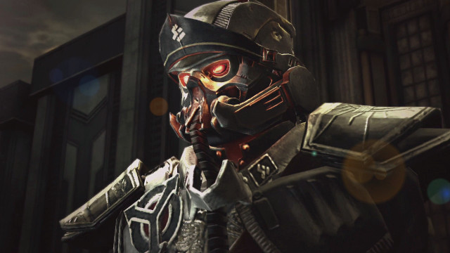 Man helmet armor clock building free wallpaper - medium preview image