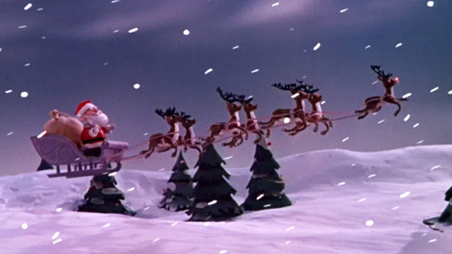 Santa claus sleigh reindeer snow #3 free wallpaper for desktop - medium preview image