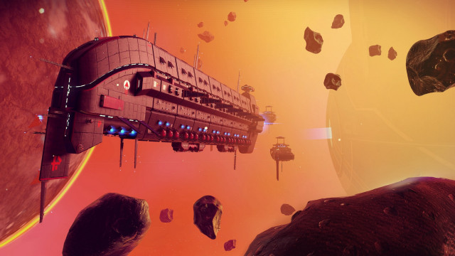 Futuristic space station retrofuturism military free wallpaper - medium preview image