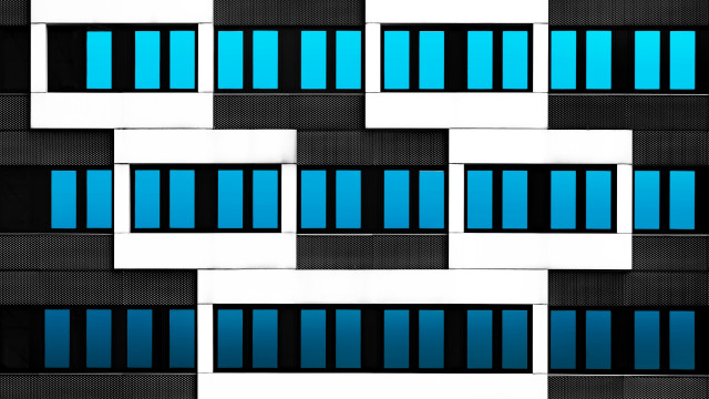 Building windows blue bars constructivism free wallpaper - medium preview image