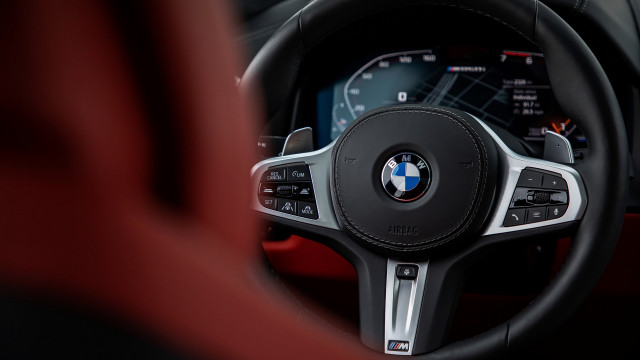 Car dashboard red leather black #2 free wallpaper - medium preview image