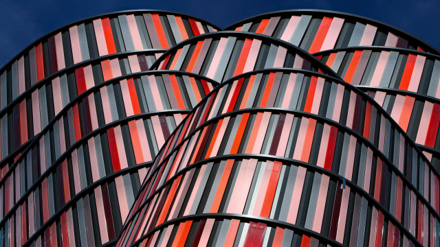 Building striped modular constructivism abstract free wallpaper - medium preview image