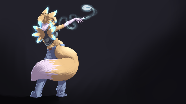Cartoon character big tail free wallpaper - medium preview image