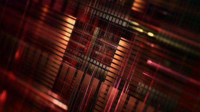 Red black abstract window blinds free wallpaper - medium preview image