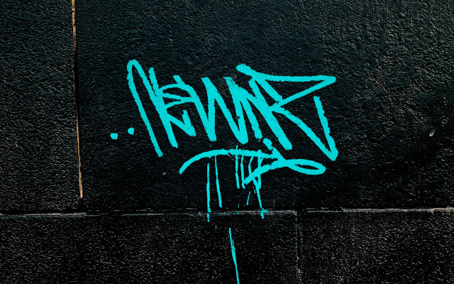 Graffiti astronaut night sky moon free wallpaper - medium preview image