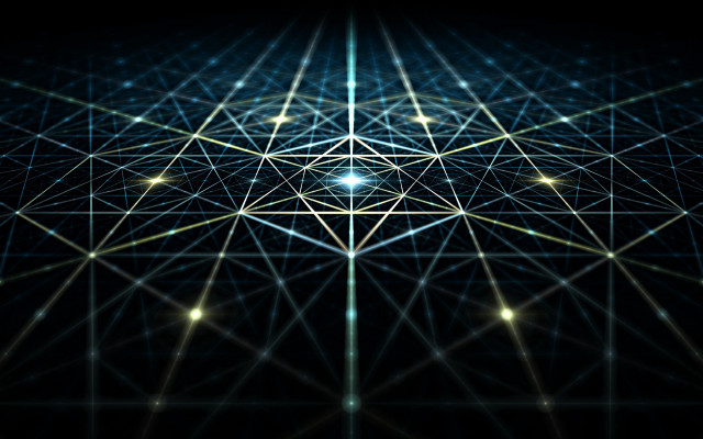 Abstract star lines center sky free wallpaper - medium preview image