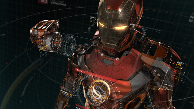 Robot camera screen lines photorealism free wallpaper - medium preview image