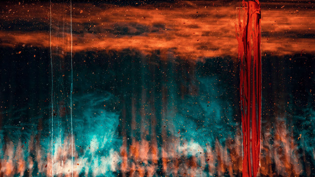 Red pole forest clouds astronaut free wallpaper - medium preview image