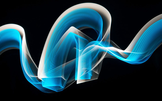 Blue white swirl hologram glowing free wallpaper - medium preview image